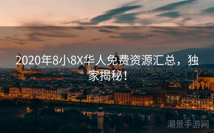 2020年8小8X华人免费资源汇总，独家揭秘！