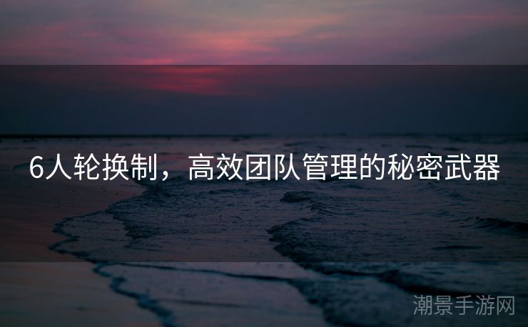 6人轮换制，高效团队管理的秘密武器