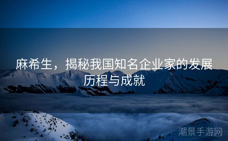 麻希生，揭秘我国知名企业家的发展历程与成就