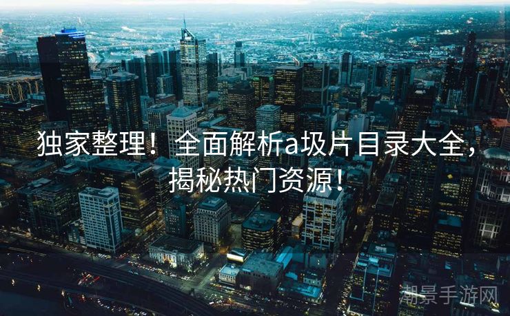 独家整理！全面解析a圾片目录大全，揭秘热门资源！