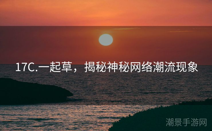 17C.一起草，揭秘神秘网络潮流现象