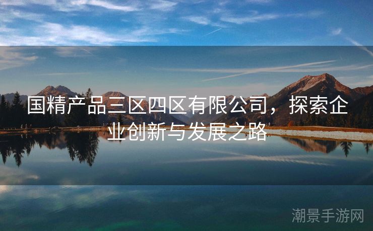 国精产品三区四区有限公司，探索企业创新与发展之路
