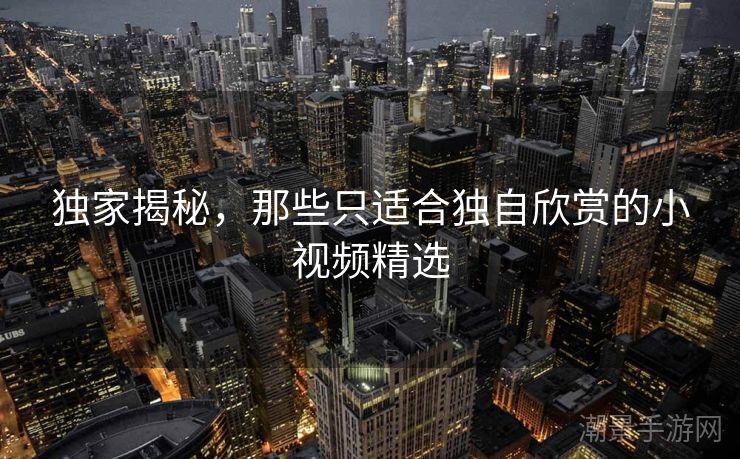 独家揭秘，那些只适合独自欣赏的小视频精选