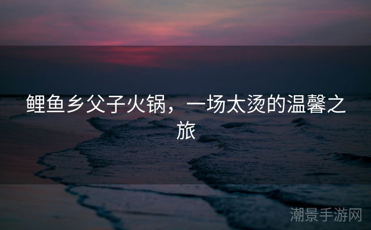 鲤鱼乡父子火锅，一场太烫的温馨之旅