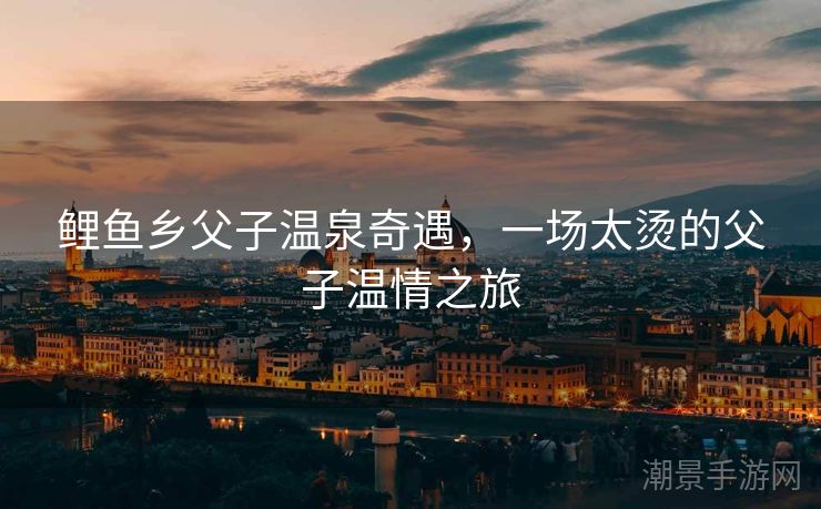 鲤鱼乡父子温泉奇遇，一场太烫的父子温情之旅