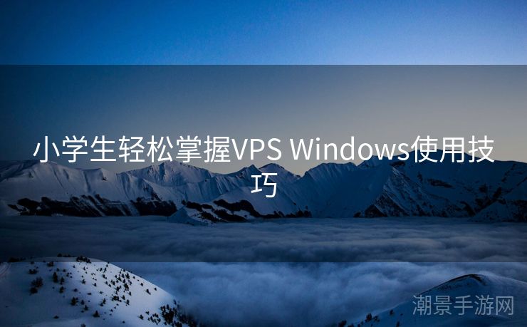 小学生轻松掌握VPS Windows使用技巧
