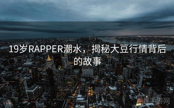 19岁RAPPER潮水，揭秘大豆行情背后的故事