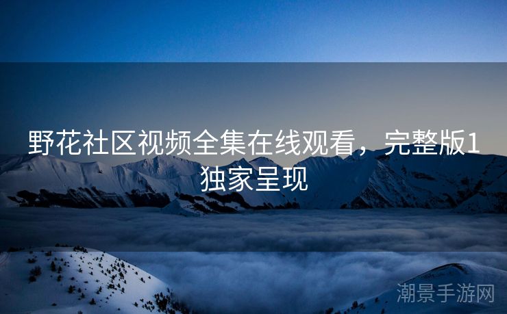 野花社区视频全集在线观看，完整版1独家呈现