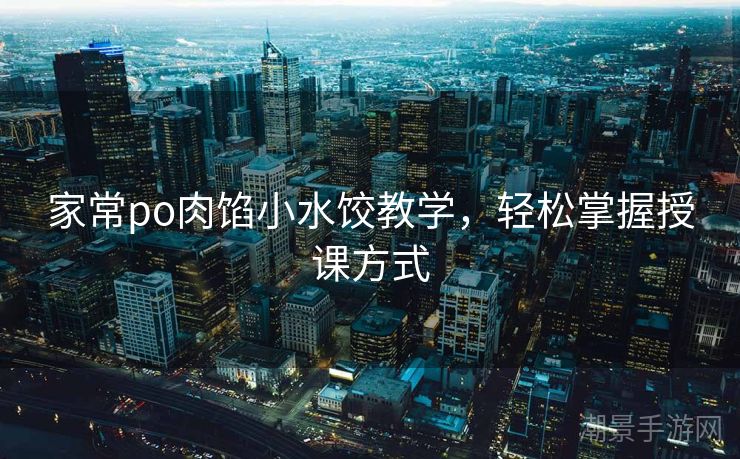 家常po肉馅小水饺教学，轻松掌握授课方式