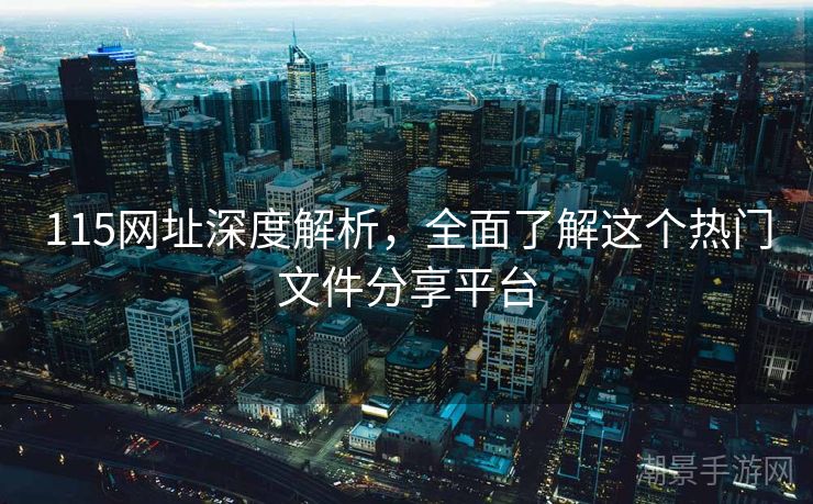 115网址深度解析，全面了解这个热门文件分享平台
