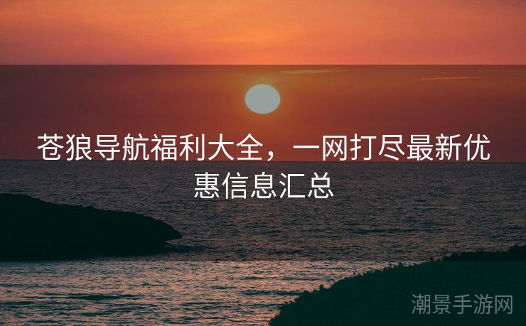苍狼导航福利大全，一网打尽最新优惠信息汇总