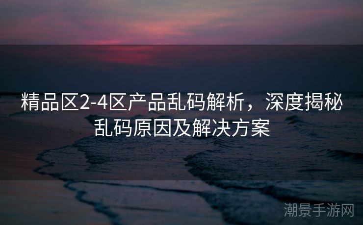 精品区2-4区产品乱码解析，深度揭秘乱码原因及解决方案