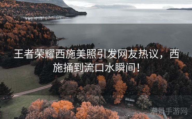 王者荣耀西施美照引发网友热议，西施捅到流口水瞬间！