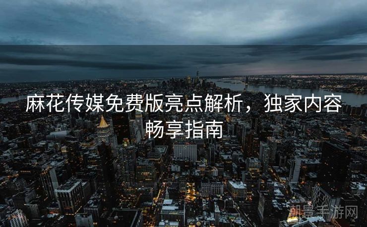 麻花传媒免费版亮点解析，独家内容畅享指南