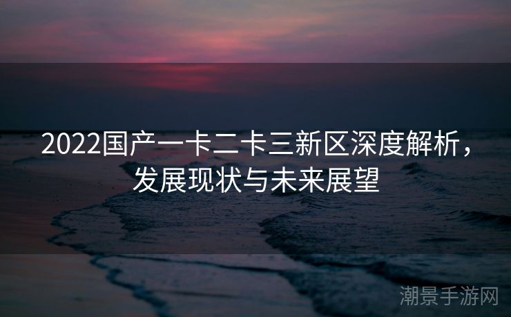 2022国产一卡二卡三新区深度解析，发展现状与未来展望