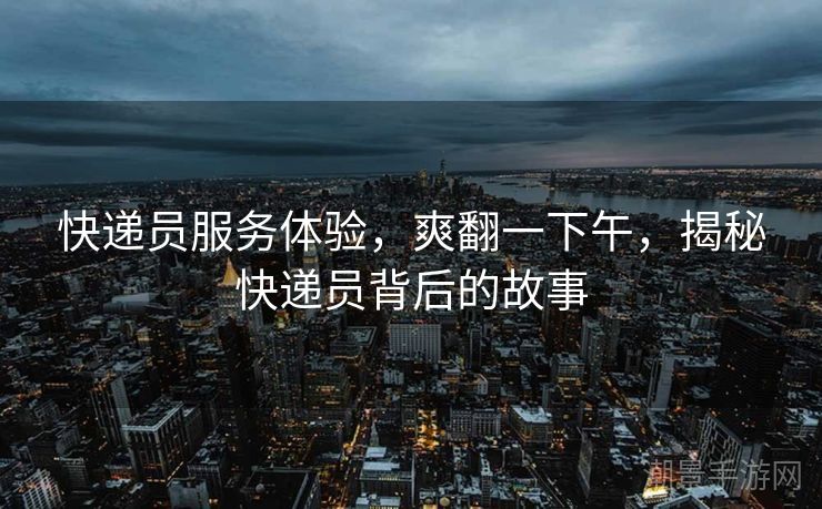快递员服务体验，爽翻一下午，揭秘快递员背后的故事