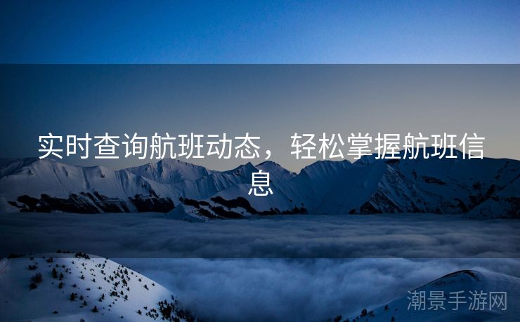 实时查询航班动态，轻松掌握航班信息
