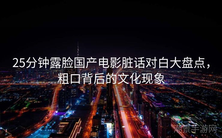 25分钟露脸国产电影脏话对白大盘点，粗口背后的文化现象