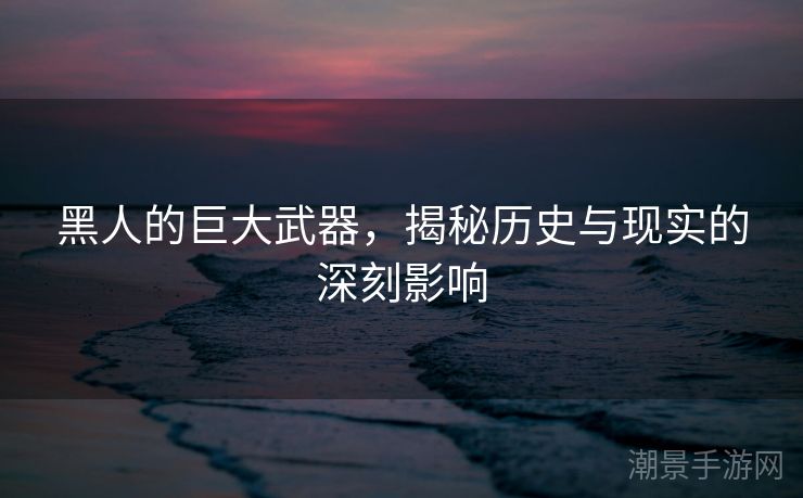 黑人的巨大武器，揭秘历史与现实的深刻影响