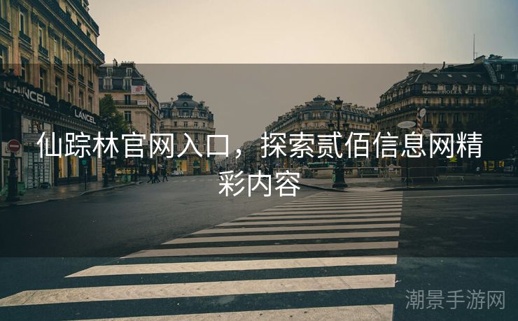 仙踪林官网入口，探索贰佰信息网精彩内容