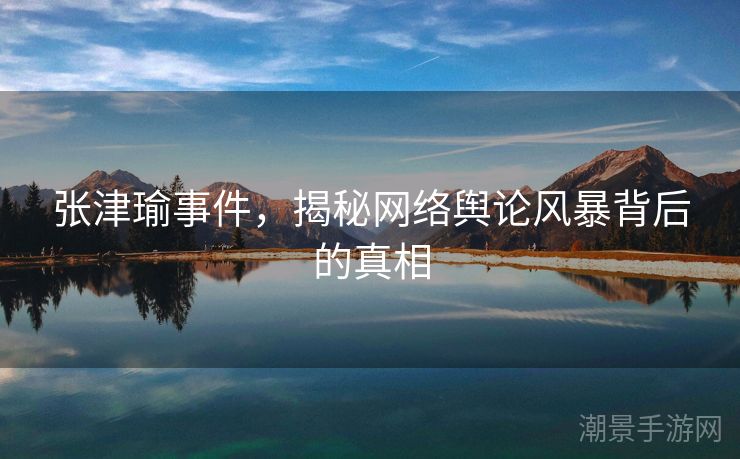 张津瑜事件，揭秘网络舆论风暴背后的真相