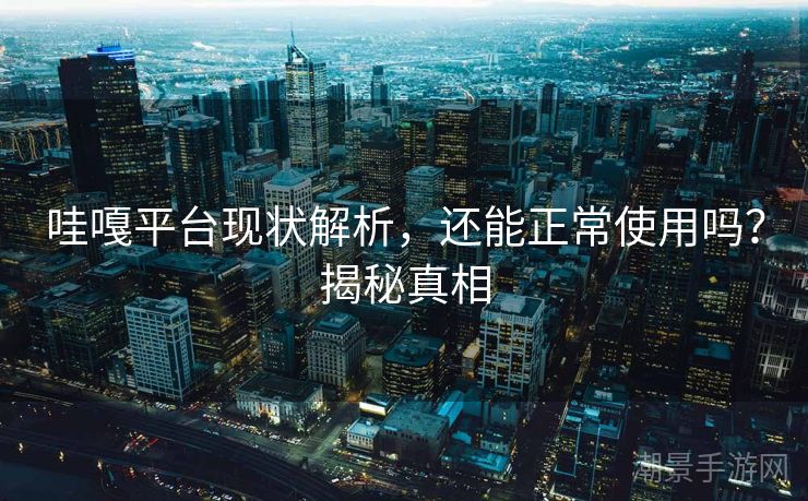 哇嘎平台现状解析，还能正常使用吗？揭秘真相