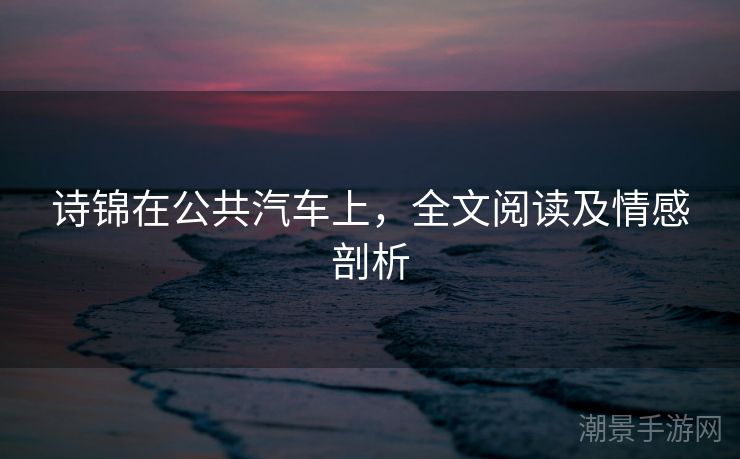 诗锦在公共汽车上，全文阅读及情感剖析