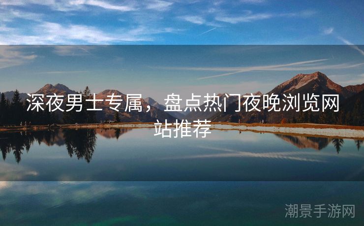 深夜男士专属，盘点热门夜晚浏览网站推荐