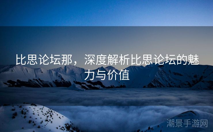 比思论坛那，深度解析比思论坛的魅力与价值