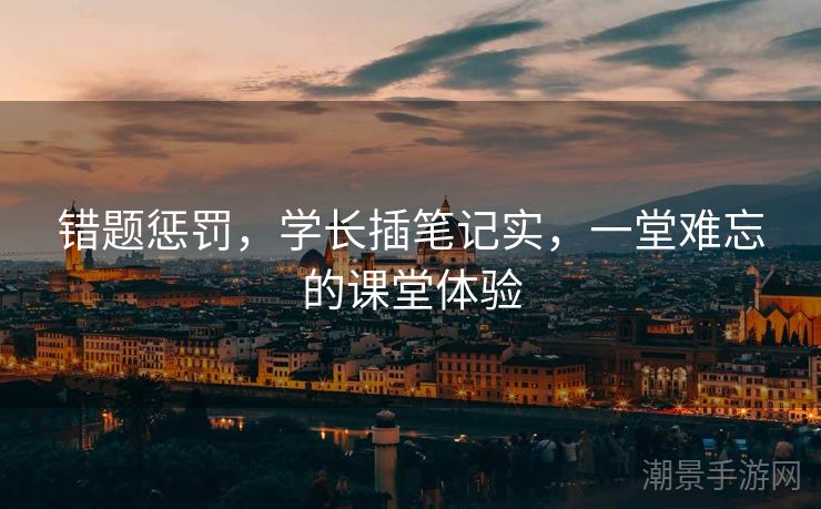 错题惩罚，学长插笔记实，一堂难忘的课堂体验