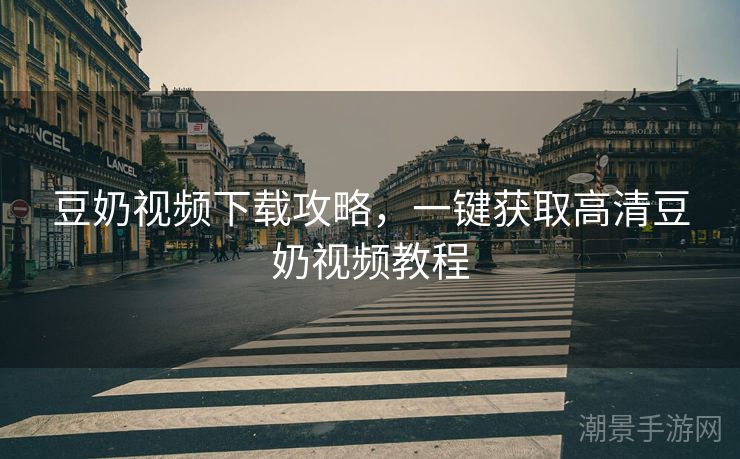 豆奶视频下载攻略，一键获取高清豆奶视频教程