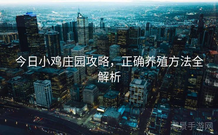 今日小鸡庄园攻略，正确养殖方法全解析