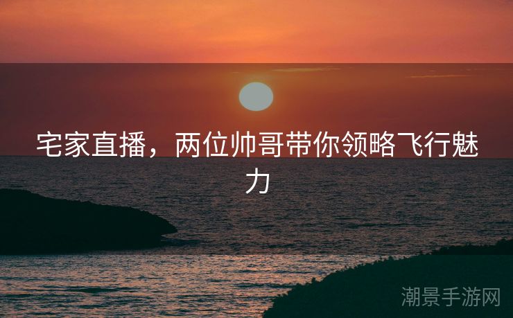 宅家直播，两位帅哥带你领略飞行魅力