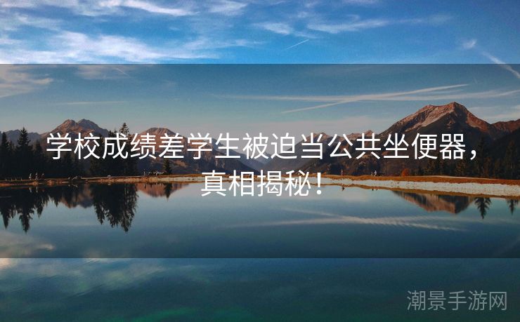 学校成绩差学生被迫当公共坐便器，真相揭秘！