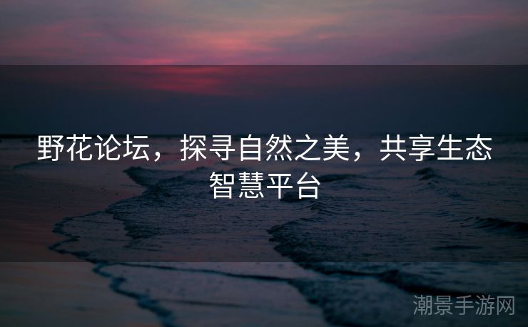 野花论坛，探寻自然之美，共享生态智慧平台