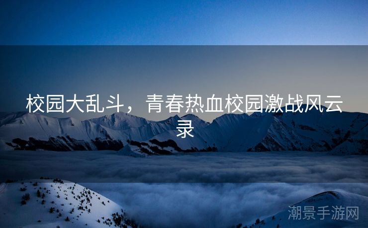校园大乱斗，青春热血校园激战风云录