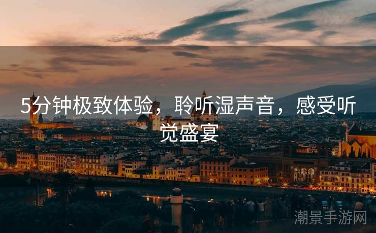 5分钟极致体验，聆听湿声音，感受听觉盛宴