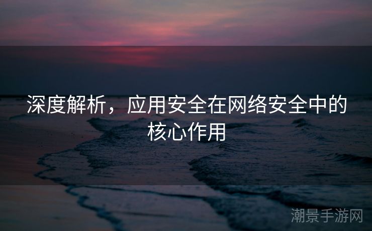深度解析，应用安全在网络安全中的核心作用