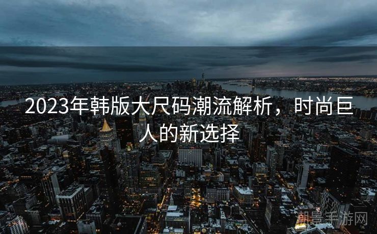 2023年韩版大尺码潮流解析，时尚巨人的新选择
