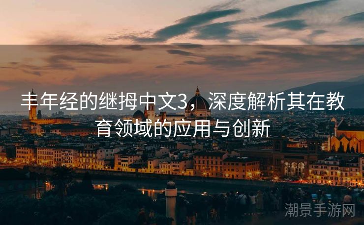 丰年经的继拇中文3，深度解析其在教育领域的应用与创新