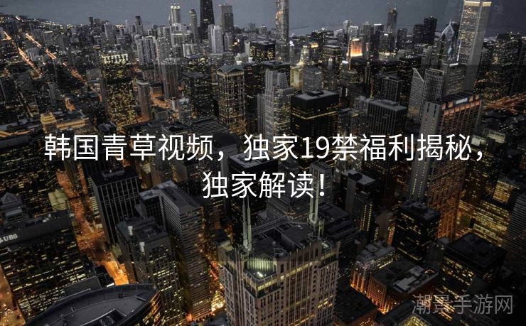 韩国青草视频，独家19禁福利揭秘，独家解读！