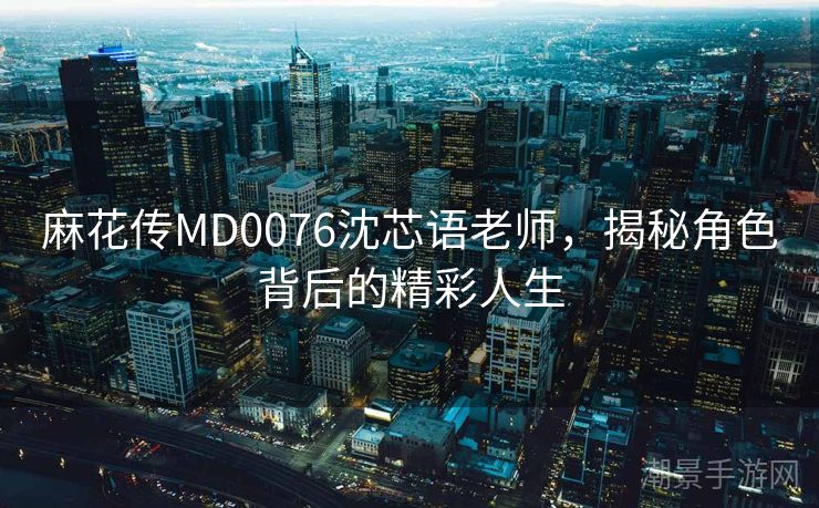 麻花传MD0076沈芯语老师，揭秘角色背后的精彩人生