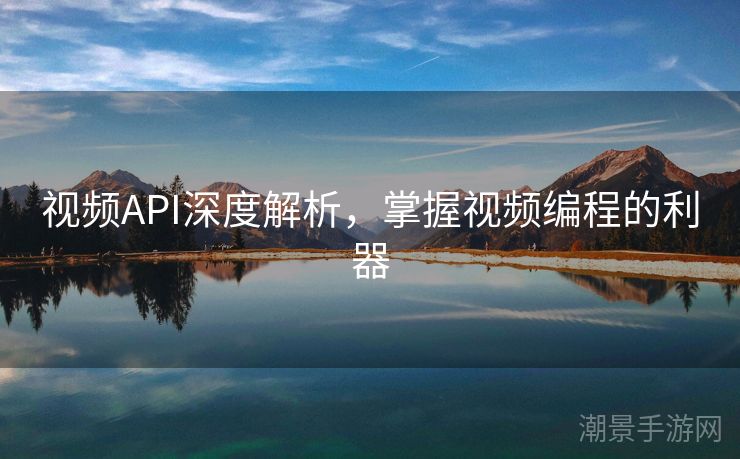 视频API深度解析，掌握视频编程的利器