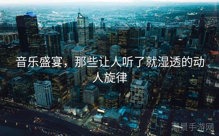 音乐盛宴，那些让人听了就湿透的动人旋律