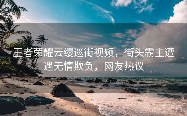 王者荣耀云缨巡街视频，街头霸主遭遇无情欺负，网友热议
