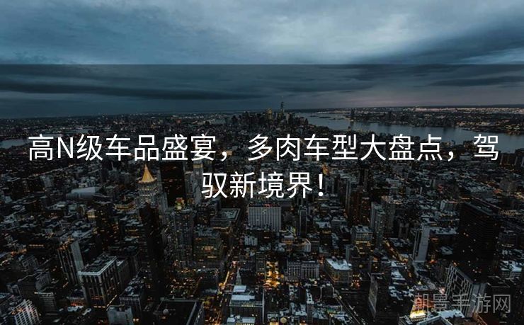高N级车品盛宴，多肉车型大盘点，驾驭新境界！