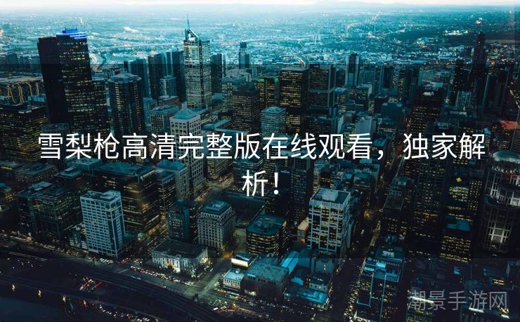雪梨枪高清完整版在线观看，独家解析！