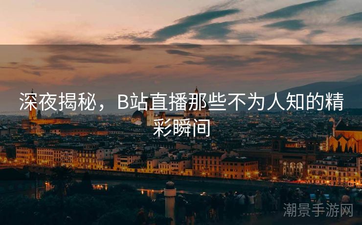 深夜揭秘，B站直播那些不为人知的精彩瞬间