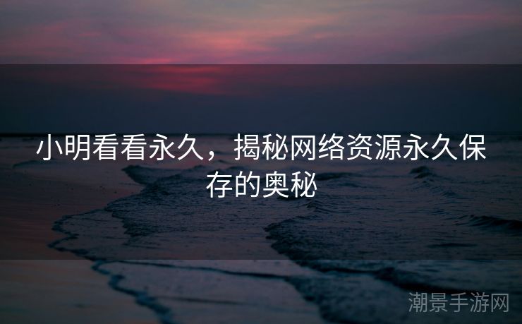 小明看看永久，揭秘网络资源永久保存的奥秘