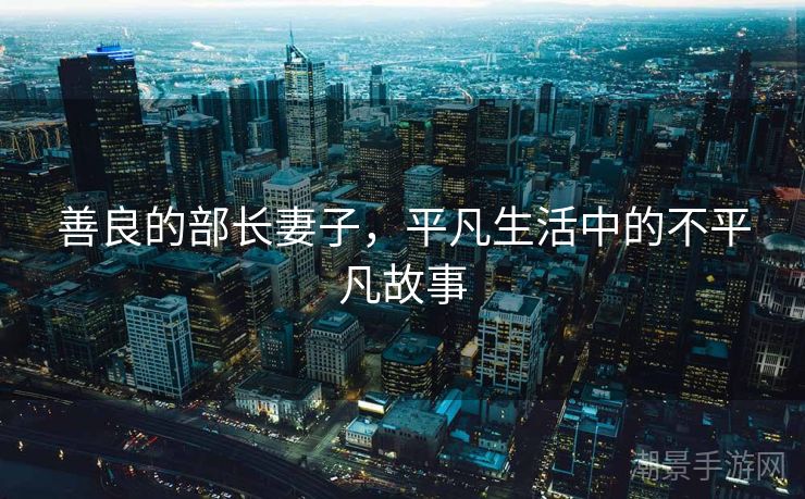 善良的部长妻子，平凡生活中的不平凡故事